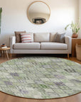 Kharma Green Washable Indoor - Outdoor Rug - LOOMLAN - LOOMLAN Rugs - Outdoor Rugs