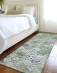 Kharma Green Washable Indoor - Outdoor Rug - LOOMLAN - LOOMLAN Rugs - Outdoor Rugs