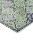 Kharma Green Washable Indoor - Outdoor Rug - LOOMLAN - LOOMLAN Rugs - Outdoor Rugs