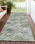 Kharma Green Washable Indoor - Outdoor Rug - LOOMLAN - LOOMLAN Rugs - Outdoor Rugs