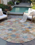 LOOMLAN Rugs Kharma Orange Washable Indoor-Outdoor Rug