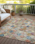 LOOMLAN Rugs Kharma Orange Washable Indoor-Outdoor Rug