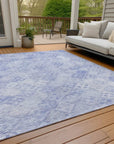 LOOMLAN Rugs Kharma Sky Washable Indoor-Outdoor Rug