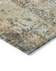 LOOMLAN Rugs Kheira Orange Washable Indoor-Outdoor Rug