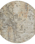 LOOMLAN Rugs Kheira Orange Washable Indoor-Outdoor Rug