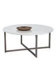 Kiara Steel Framed Marble Coffee Table - LOOMLAN - SUNPAN - Coffee Tables