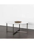 Kiara Steel Framed Marble Coffee Table - LOOMLAN - SUNPAN - Coffee Tables