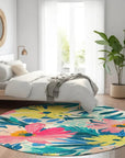 LOOMLAN Rugs Knottia Pink Washable Indoor-Outdoor Rug