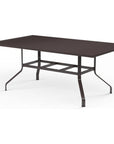 La Jolla Aluminum Outdoor Dining Table - LOOMLAN - Sunset West - Outdoor Dining Tables