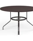 La Jolla Aluminum Round Outdoor Dining Table - LOOMLAN - Sunset West - Outdoor Dining Tables