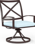 La Jolla Swivel Outdoor Dining Chair 2PC - LOOMLAN - Sunset West - Outdoor Dining Chairs