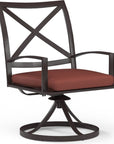 La Jolla Swivel Outdoor Dining Chair 2PC - LOOMLAN - Sunset West - Outdoor Dining Chairs