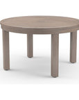 Laguna Aluminum Round Outdoor Dining Table - LOOMLAN - Sunset West - Outdoor Dining Tables