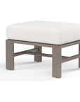 Laguna Canvas Flax Sunbrella Outdoor Ottoman - LOOMLAN - Sunset West - Outdoor Ottomans