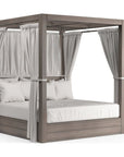 Laguna Canvas Flax Sunbrella Resort Outdoor King Daybed - LOOMLAN - Sunset West - Outdoor Daybeds