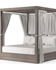 Laguna Canvas Flax Sunbrella Resort Outdoor King Daybed - LOOMLAN - Sunset West - Outdoor Daybeds