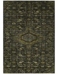 LOOMLAN Rugs Lamoria Gray Washable Indoor-Outdoor Rug