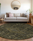 LOOMLAN Rugs Lamoria Gray Washable Indoor-Outdoor Rug