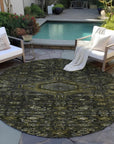 LOOMLAN Rugs Lamoria Gray Washable Indoor-Outdoor Rug