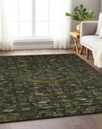 LOOMLAN Rugs Lamoria Gray Washable Indoor-Outdoor Rug