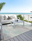 Lanariyah Blue Washable Indoor - Outdoor Rug - LOOMLAN - LOOMLAN Rugs - Outdoor Rugs