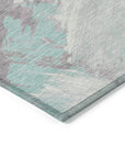 Lanariyah Blue Washable Indoor - Outdoor Rug - LOOMLAN - LOOMLAN Rugs - Outdoor Rugs