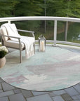 Lanariyah Blue Washable Indoor - Outdoor Rug - LOOMLAN - LOOMLAN Rugs - Outdoor Rugs