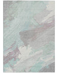 Lanariyah Blue Washable Indoor - Outdoor Rug - LOOMLAN - LOOMLAN Rugs - Outdoor Rugs