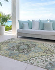 LOOMLAN Rugs Lani Beige Washable Indoor-Outdoor Rug