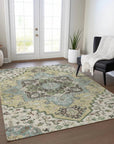 LOOMLAN Rugs Lani Beige Washable Indoor-Outdoor Rug