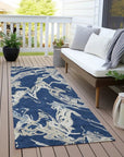 LOOMLAN Rugs Lani Blue Washable Indoor-Outdoor Rug