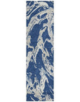 LOOMLAN Rugs Lani Blue Washable Indoor-Outdoor Rug