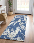 LOOMLAN Rugs Lani Blue Washable Indoor-Outdoor Rug