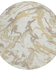 LOOMLAN Rugs Lani Ivory Washable Indoor-Outdoor Rug