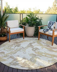 LOOMLAN Rugs Lani Ivory Washable Indoor-Outdoor Rug