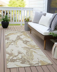 LOOMLAN Rugs Lani Ivory Washable Indoor-Outdoor Rug