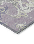 LOOMLAN Rugs Lani Purple Washable Indoor-Outdoor Rug