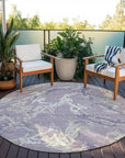 LOOMLAN Rugs Lani Purple Washable Indoor-Outdoor Rug