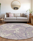 LOOMLAN Rugs Lani Purple Washable Indoor-Outdoor Rug