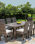 Largo 86" Rectangular Dining Table All Weather Wicker - LOOMLAN - Lloyd Flanders - Outdoor Dining Tables