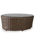 Largo Oval Cocktail Table All Weather Wicker Furniture - LOOMLAN - Lloyd Flanders - Outdoor Coffee Tables