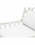 Essentials For Living Lattis Outdoor Wing Chair Rope & Teak Wood