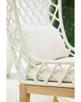 Essentials For Living Lattis Outdoor Wing Chair Rope & Teak Wood