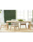 Essentials For Living Lattis Outdoor Wing Chair Rope & Teak Wood