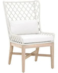 Essentials For Living Lattis Outdoor Wing Chair Rope & Teak Wood