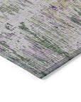 LOOMLAN Rugs Laurisse Purple Washable Indoor-Outdoor Rug