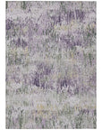 LOOMLAN Rugs Laurisse Purple Washable Indoor-Outdoor Rug