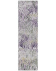 LOOMLAN Rugs Laurisse Purple Washable Indoor-Outdoor Rug