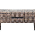 Seasonal Living Leeward Ottoman - Grey Outdoor Ottoman