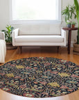 LOOMLAN Rugs Leon Black Washable Indoor-Outdoor Rug